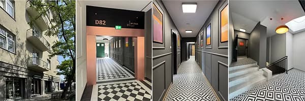 Klatka schodowa inwestycji przy ul. Długiej 82